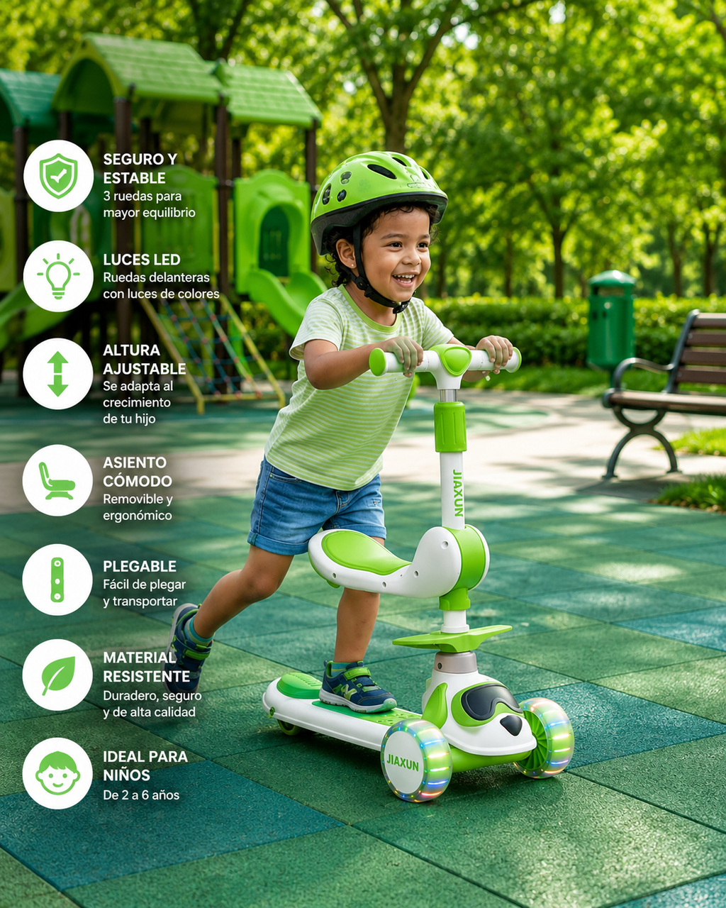 Scooter Infantil Multifuncional 3 en 1