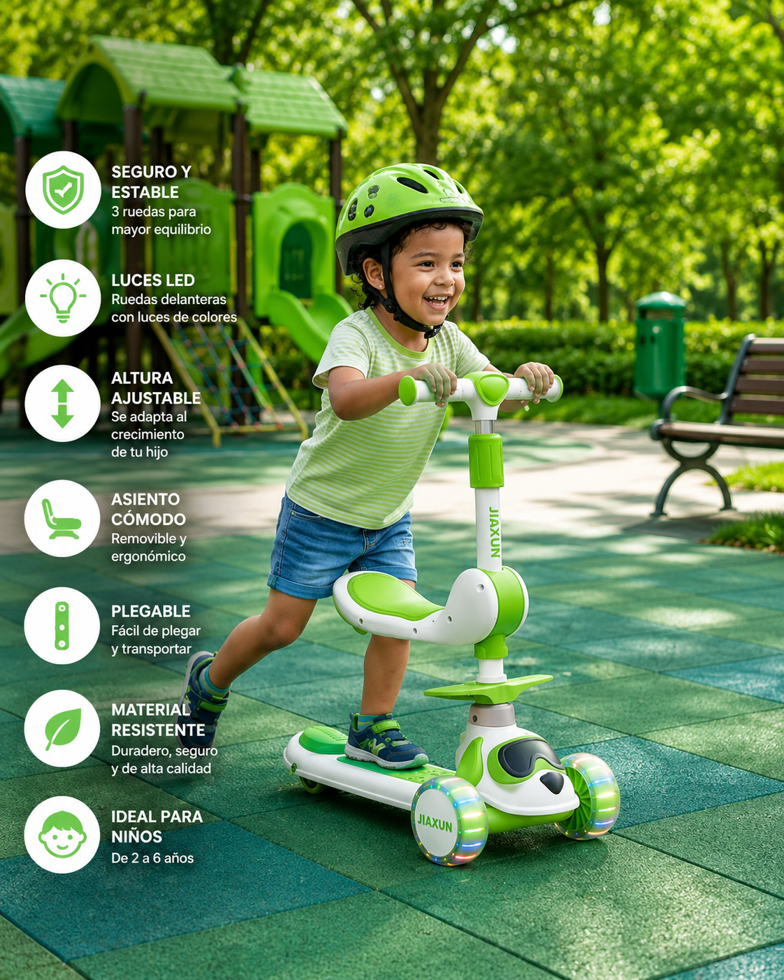 Scooter Infantil Multifuncional 3 en 1