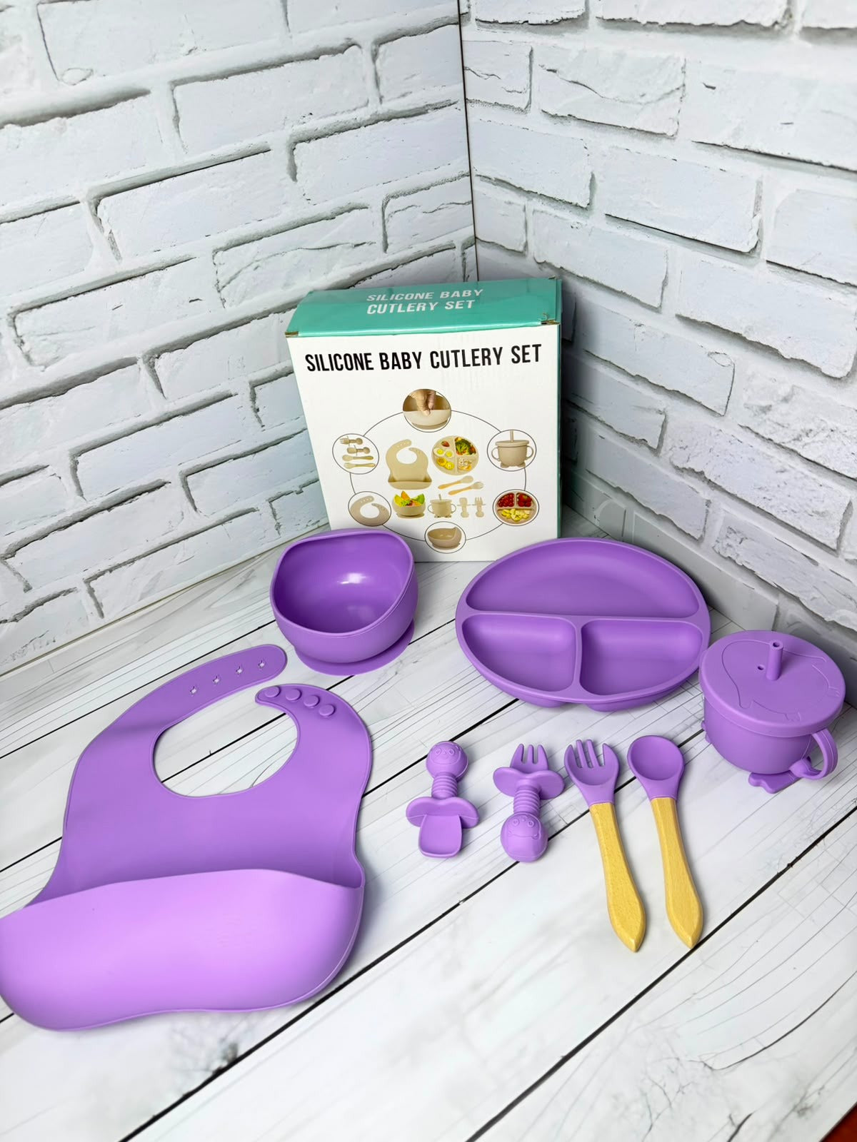 Set vajilla en Silicona para bebé