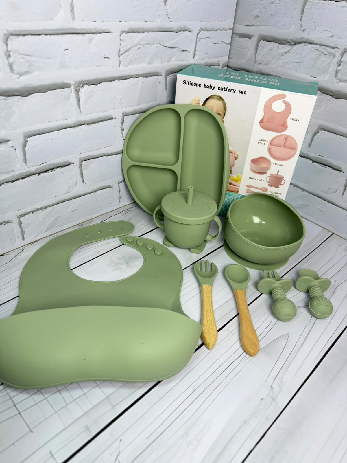 Set vajilla en Silicona para bebé