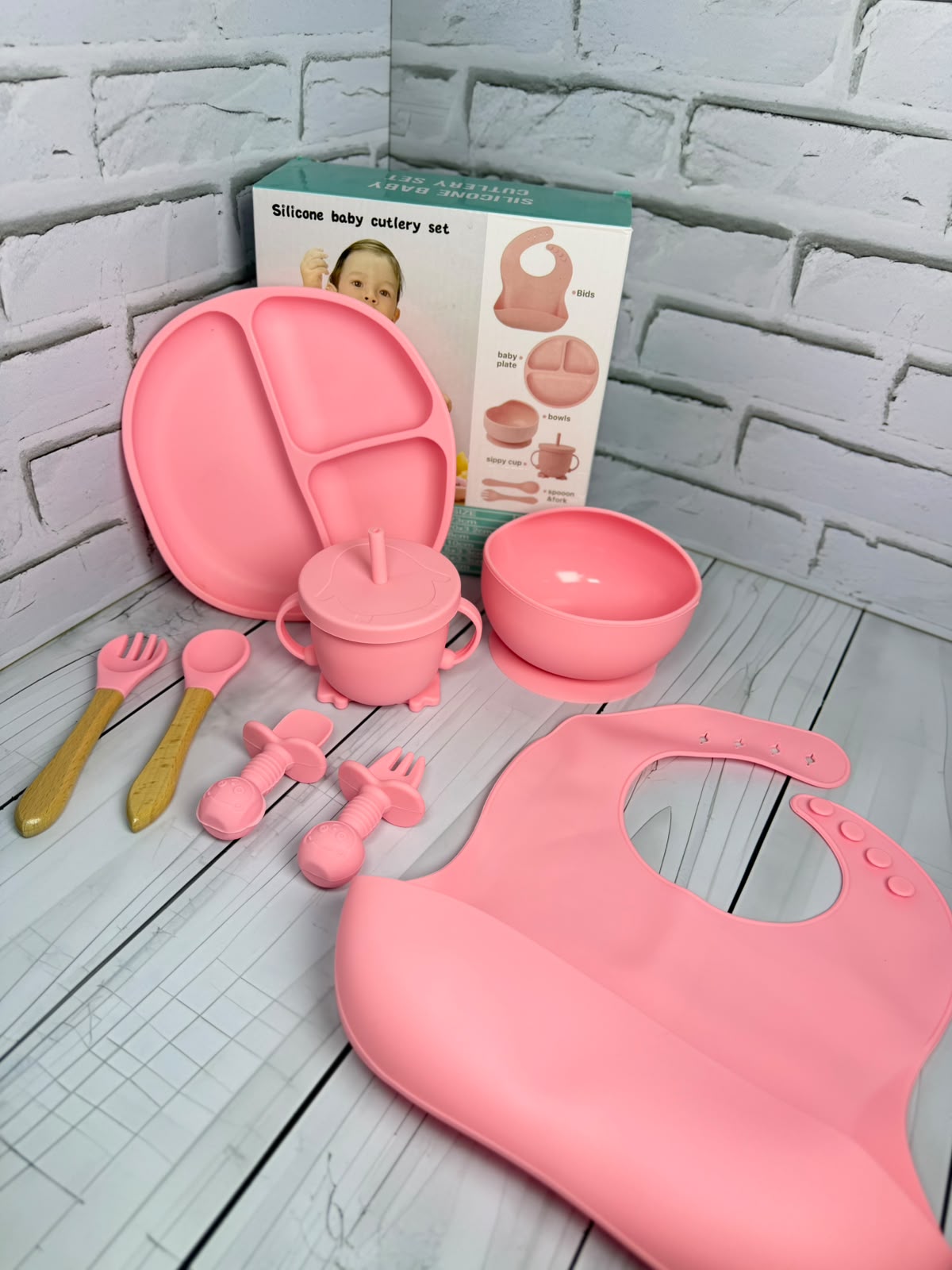 Set vajilla en Silicona para bebé