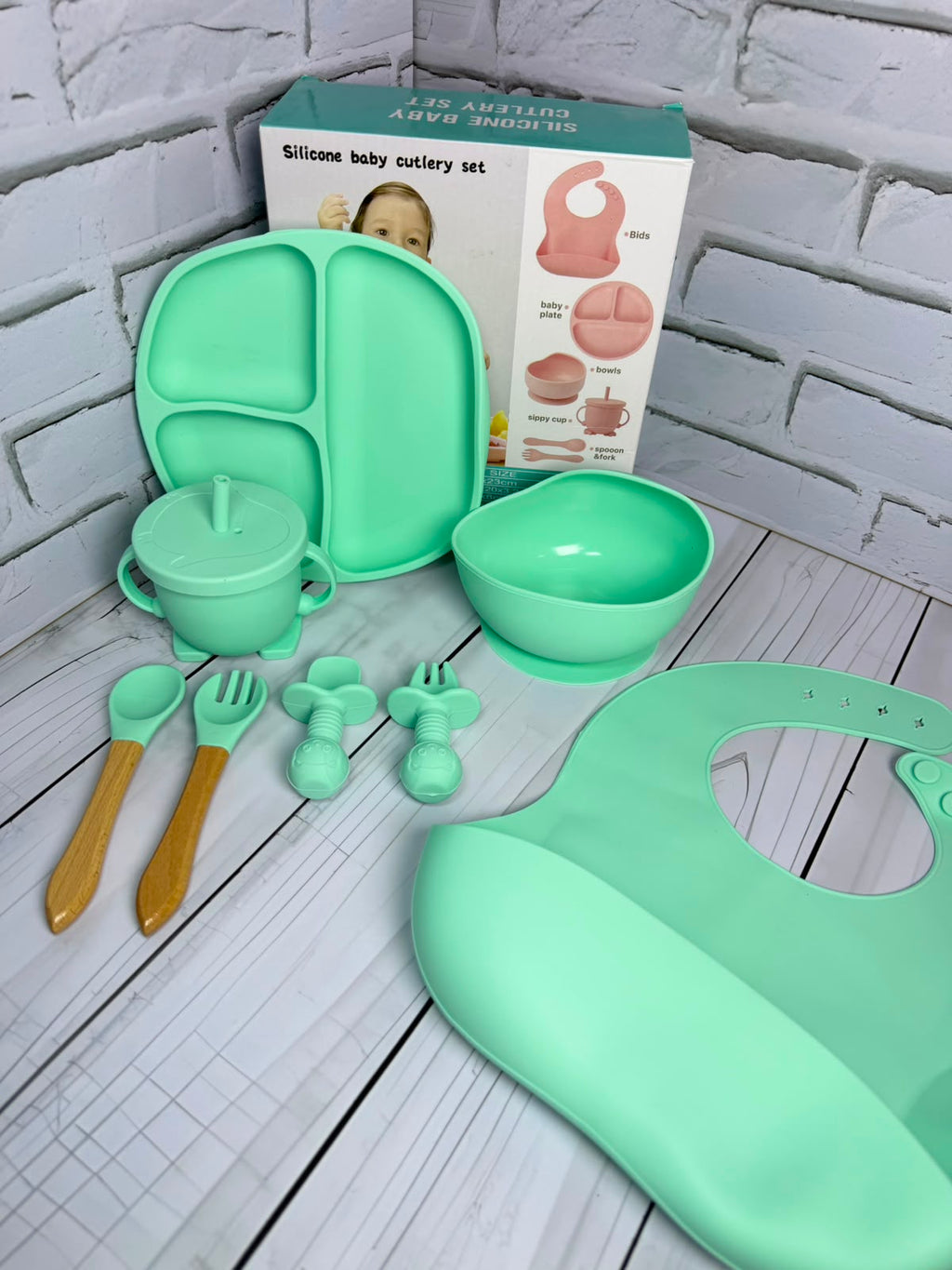Set vajilla en Silicona para bebé