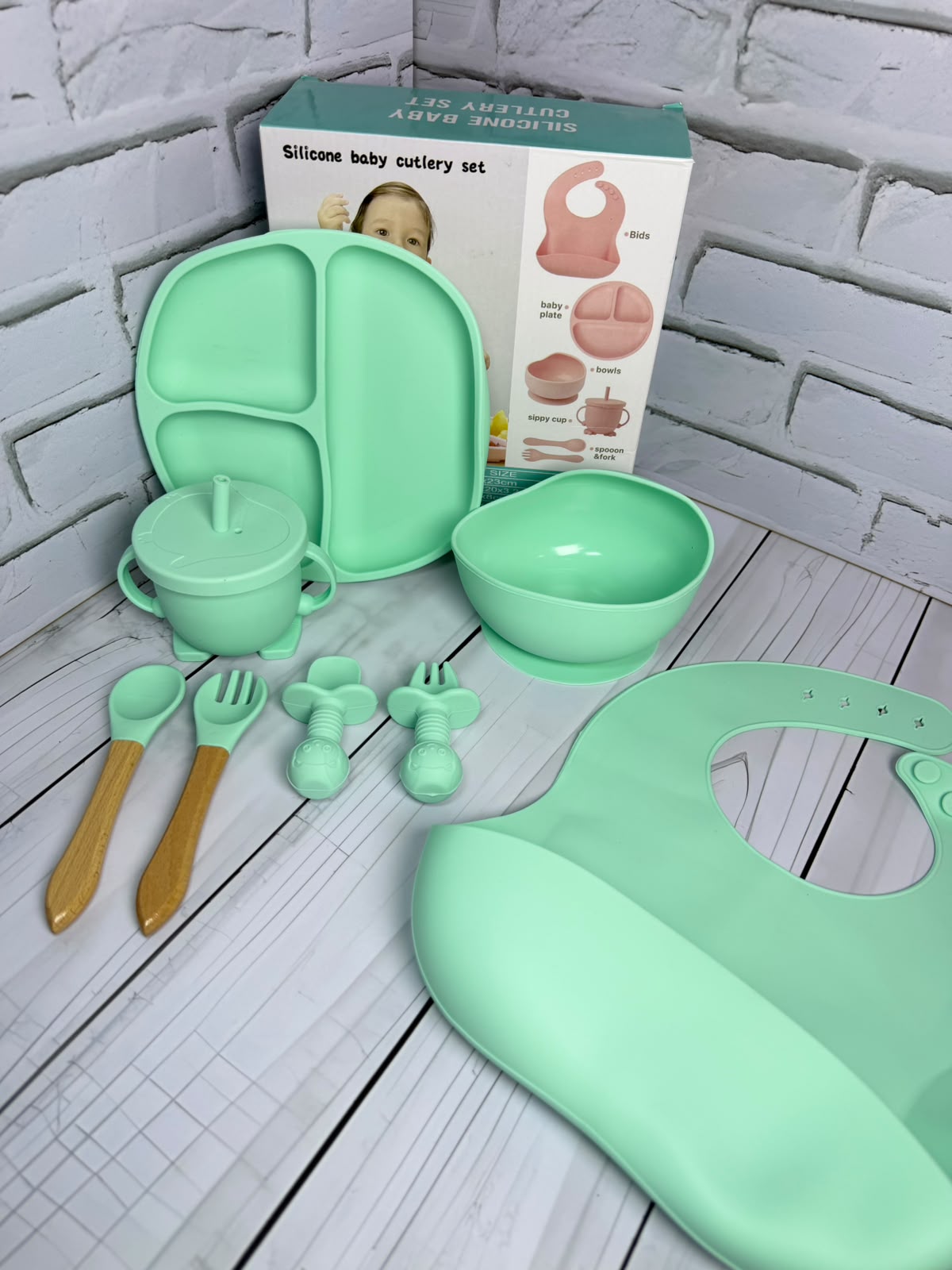 Set vajilla en Silicona para bebé