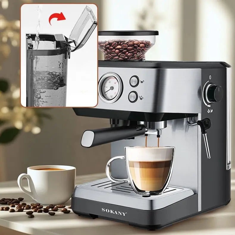 Cafetera Espresso Sokany LG-SK77 (4 en 1)