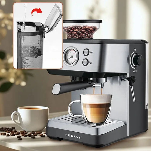 Cafetera Espresso Sokany LG-SK77 (4 en 1)