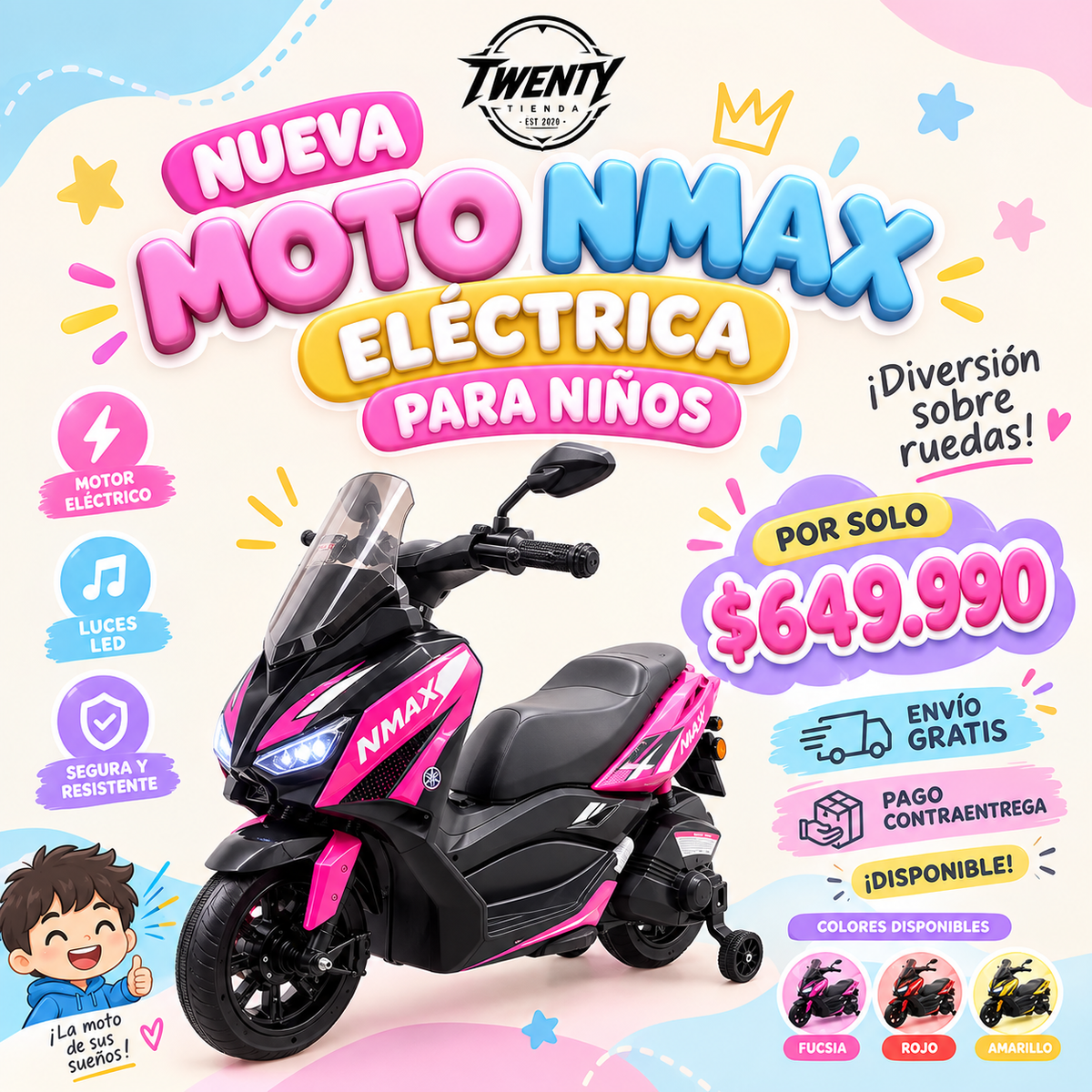 Moto bws nmax Electrica