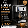 Cafetera Zokany Vapor expreso y capuchino